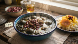 طرز تهیه قورمه سبزی مجلسی با سبزی آماده سیرتاپیاز